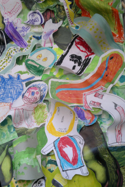 One of our favourite projects from the Cryptic Quest residency was The Jungle Gateway. Extra Bones worked with the Learning Disabilities Project at Bede House, Rotherhithe to create a three dimensional collage installation.
Bede House site