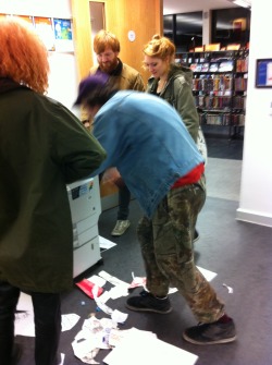 Zine Making Fun Day was an experimental and hyperactive project devised to co-inside with the 2012 South East London Zine Fest. We led various activities designed to explore and push what could be done with art making and reproducing with very little...