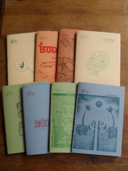 Made For Extra Bones is the name under which short runs of publications have been produced by Extra Bones.
Curating the physical object may be the project itself, as with the Finkin’ ‘Bout series, or Four Maps, where artists were specifically chosen...