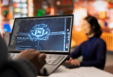 a computer running an AI agent