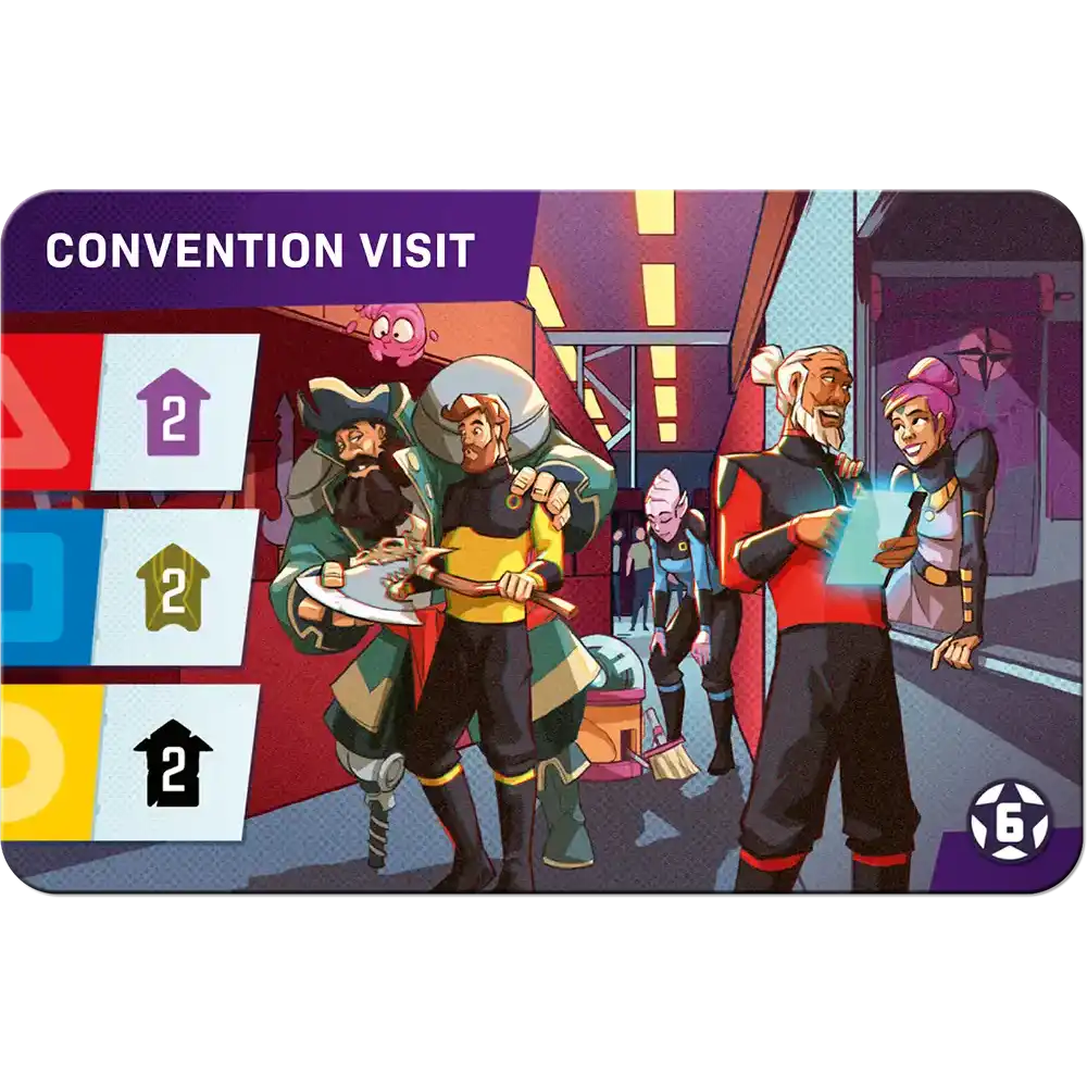 Starship Captains Convention Visit promo card