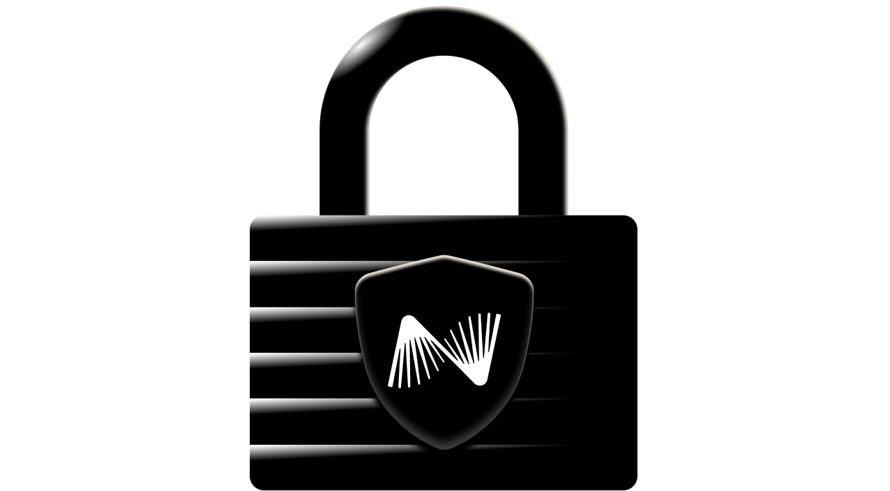 Padlock with nexo logo