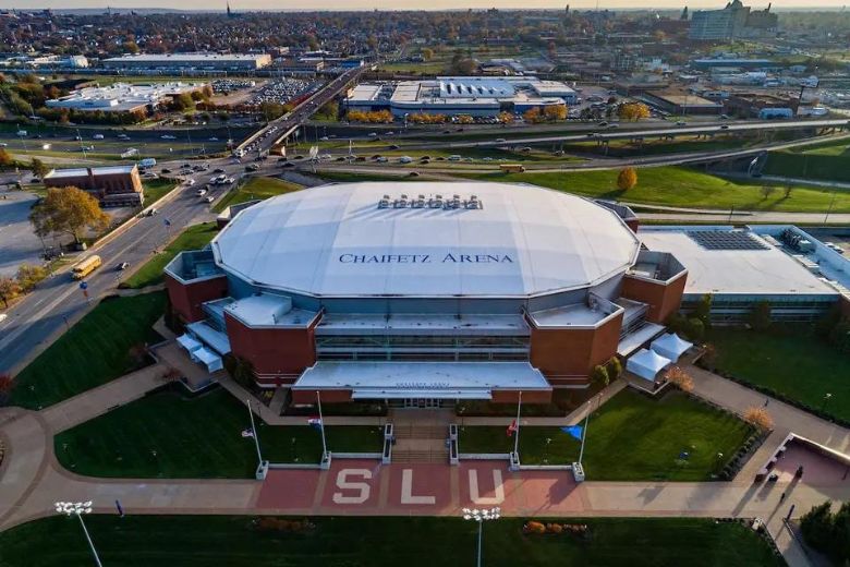 Chaifetz Arena hosts live music performances in between Saint Louis Billikens basketball games.
