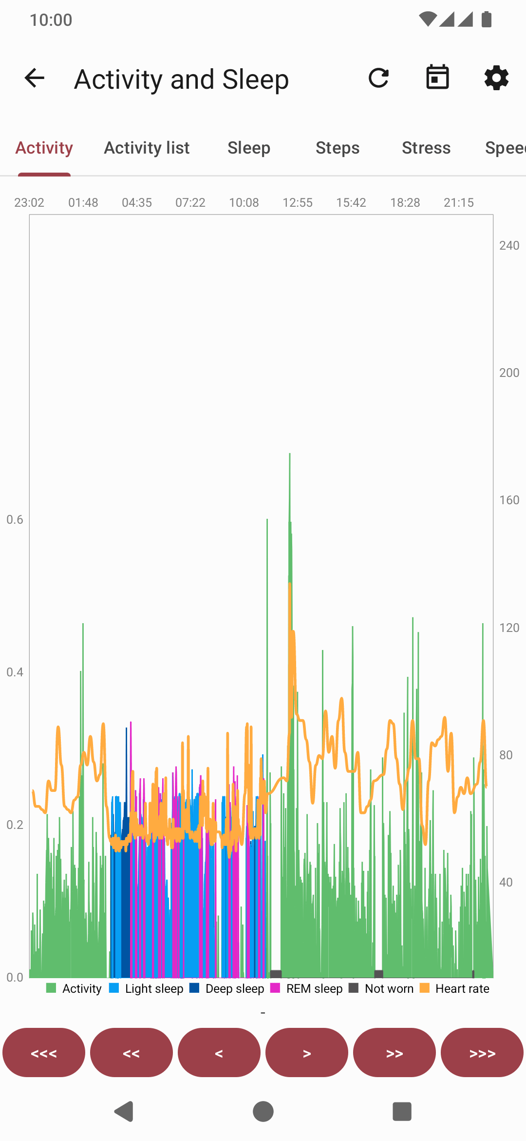 Bildschirmfoto der App