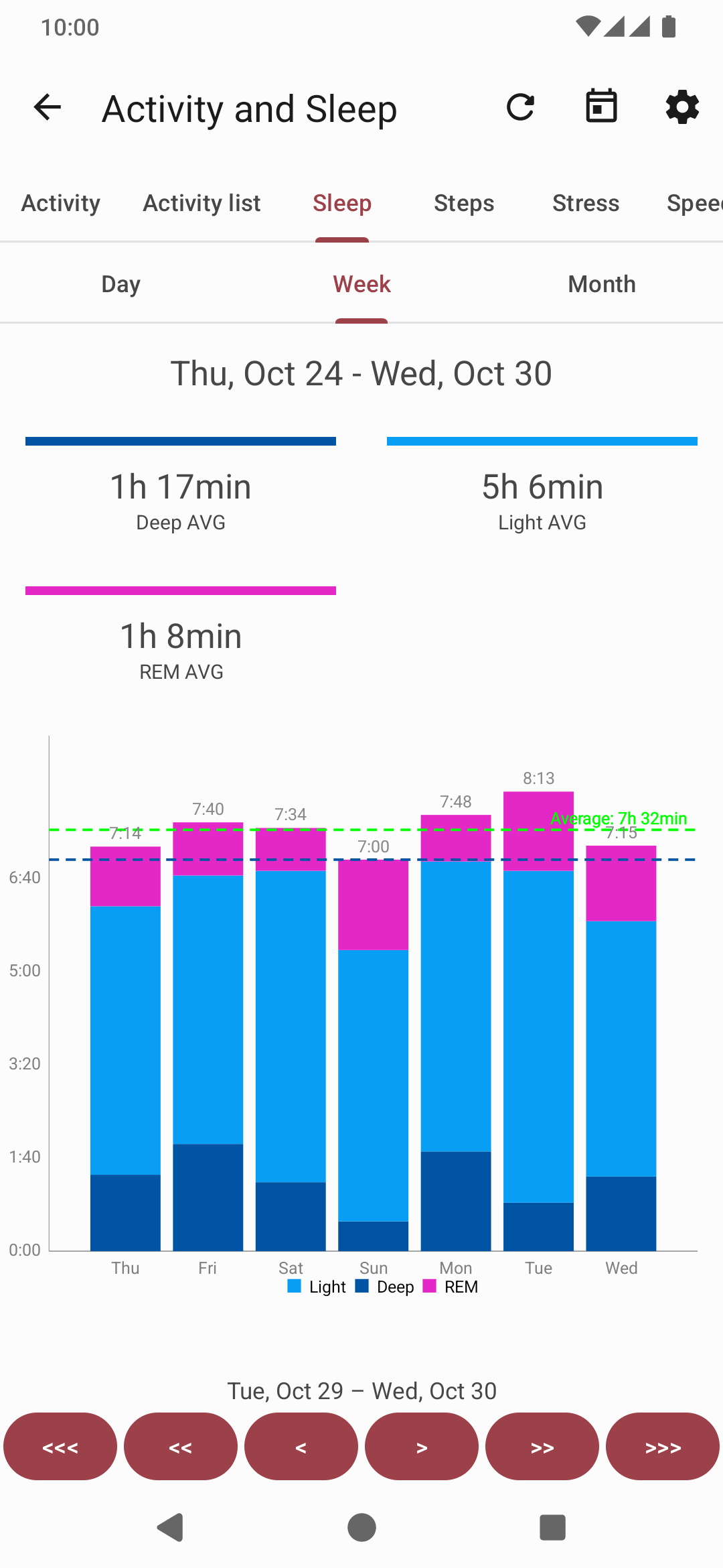 Bildschirmfoto der App