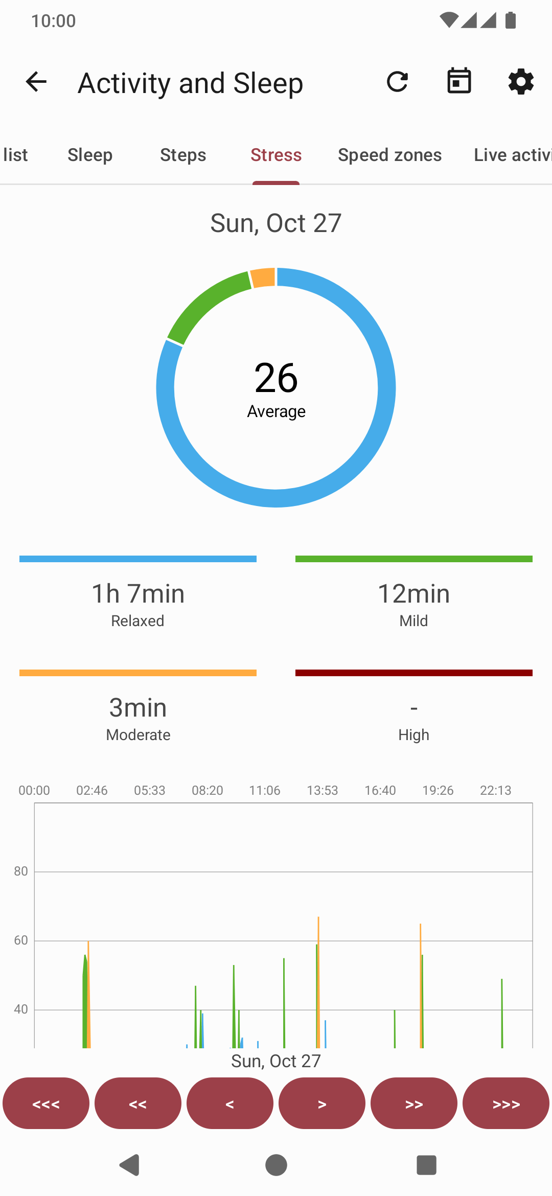 Bildschirmfoto der App