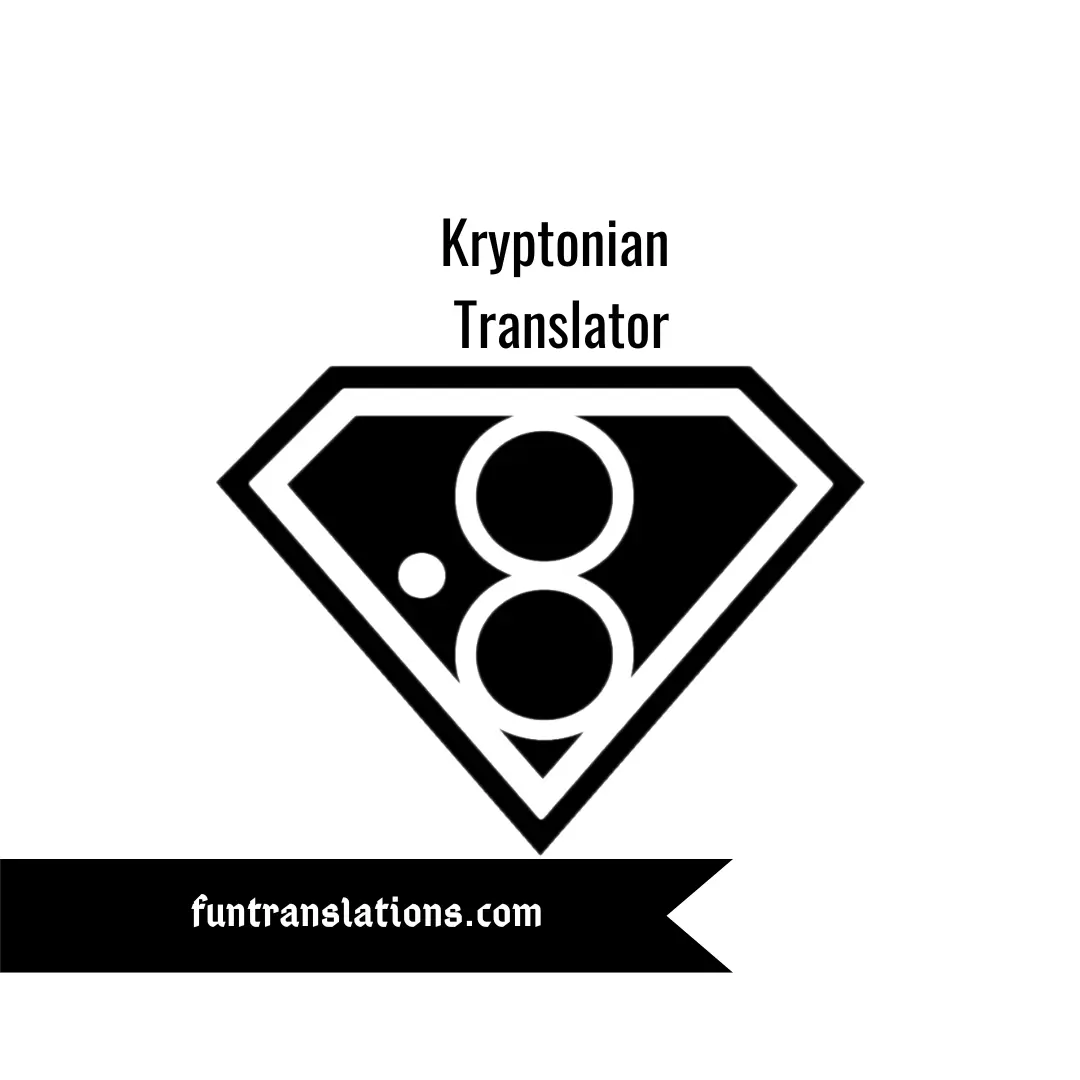 Kryptonian Translator API