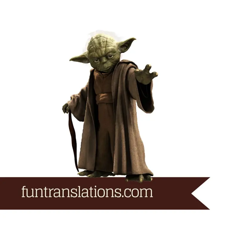 Yoda Speak translator API