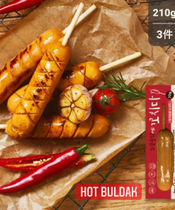 BODYNINE화끈불닭꼬치 소세지/火辣烤雞味香腸/Hot Buldak Chicken Breast Sausage 70g x 3pc