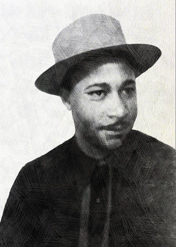 “Portrait of my Father as a Young Man” | $1240
Black and white photo restoration and digital painting. | 15.25 x 18.75 inches (framed) | | #Techspressionist #Gullah art | © 2017 Verneda Lights.