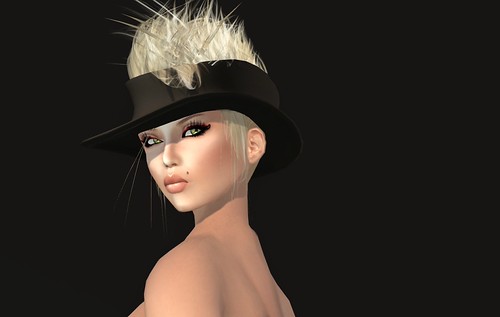 Wearing Liquid Glaze in Black and Red lashed and Express Lash lower only