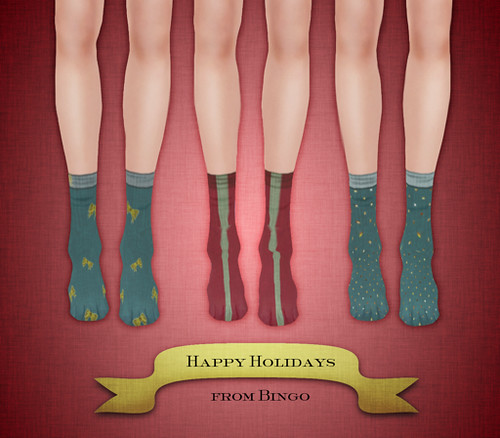 {Bingo} Low-Calf Socks Xmas Set1