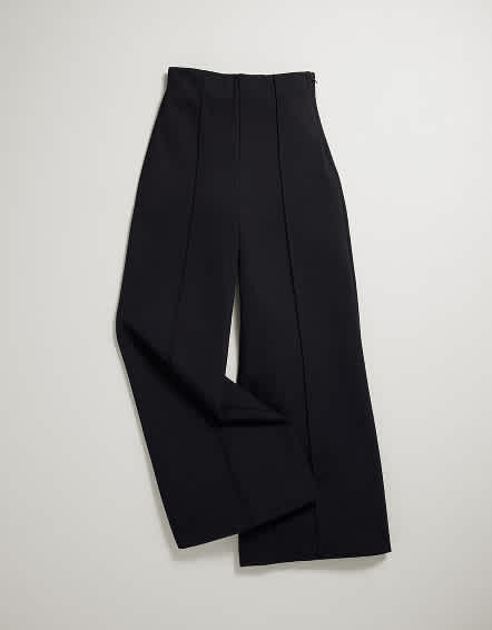 Black Ultra-Stretch Ponte Flare Leg Pants