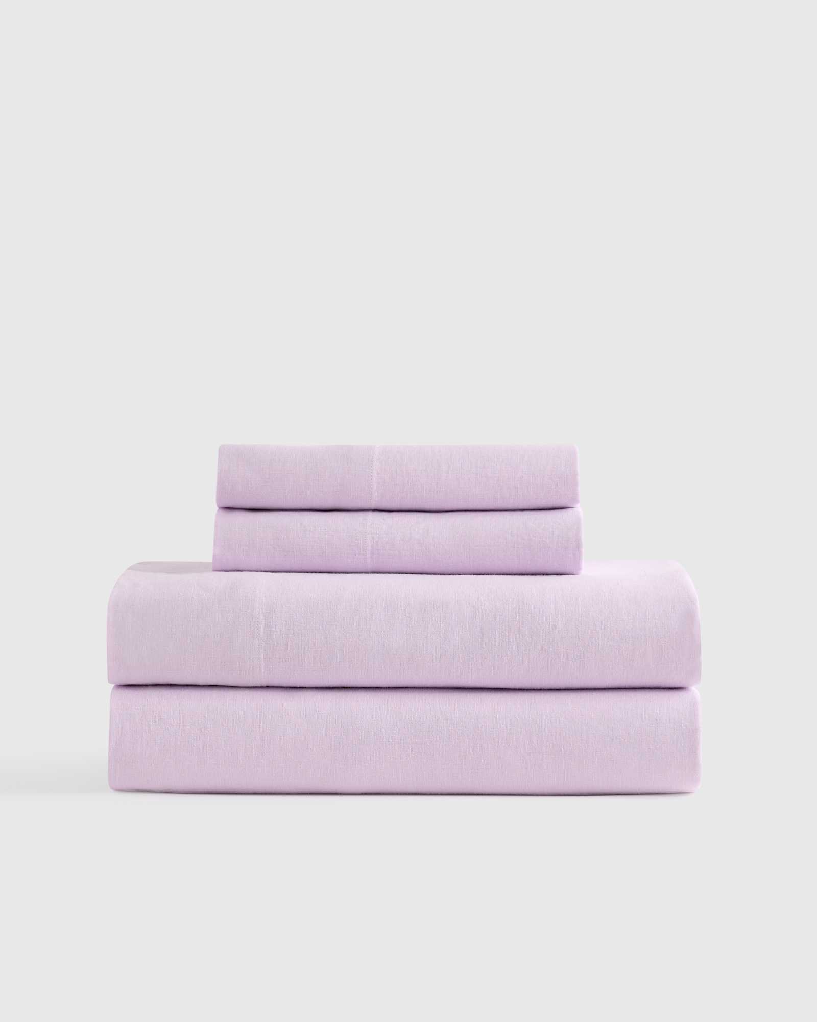 Orchid European Linen Sheet Set