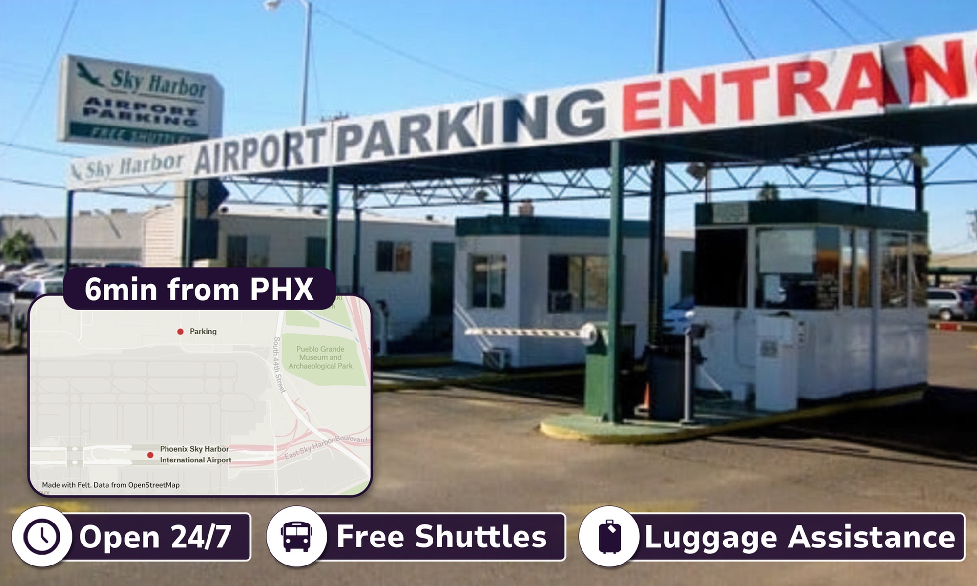 Up To 27% Off 3-Day Uncovered Airport Parking at PHX