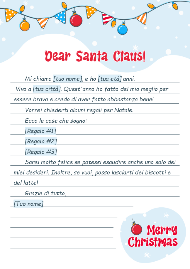 Lettera a Babbo Natale 6