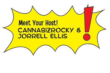 Meet your host text in a yellow burst image with red exclamation point