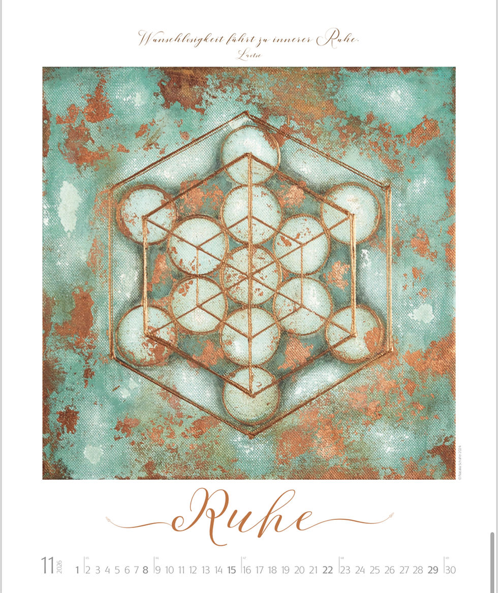 auftragsarbeiten kunst, Achtsamkeit meditation, mindfulness, kunstwerke, meditatives leben, meditate, kalender 2026, chakra