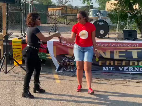 Ambassador Meochea Money Registers Voters on Juneteenth!