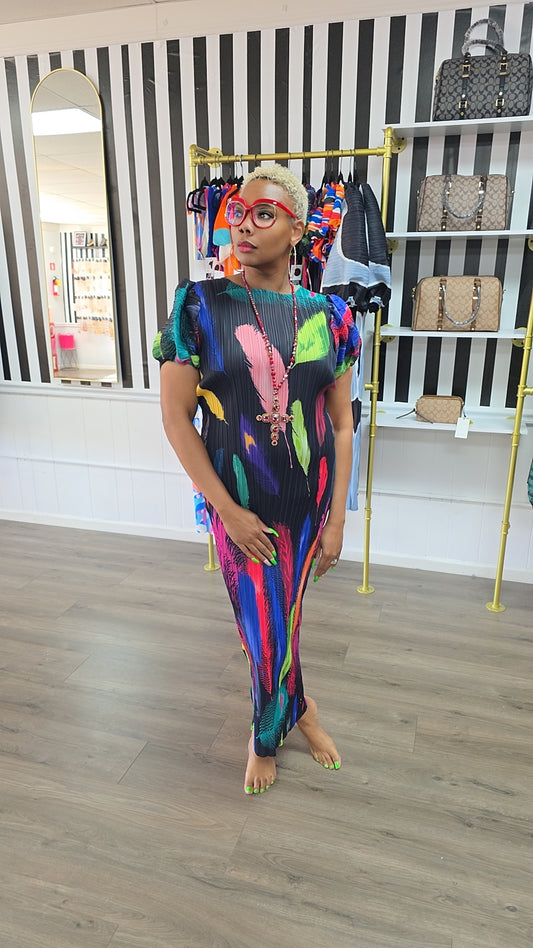 The Pop Out Midi Dress