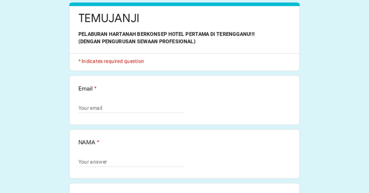 TEMUJANJI BERSAMA PERUNDING HARTANAH