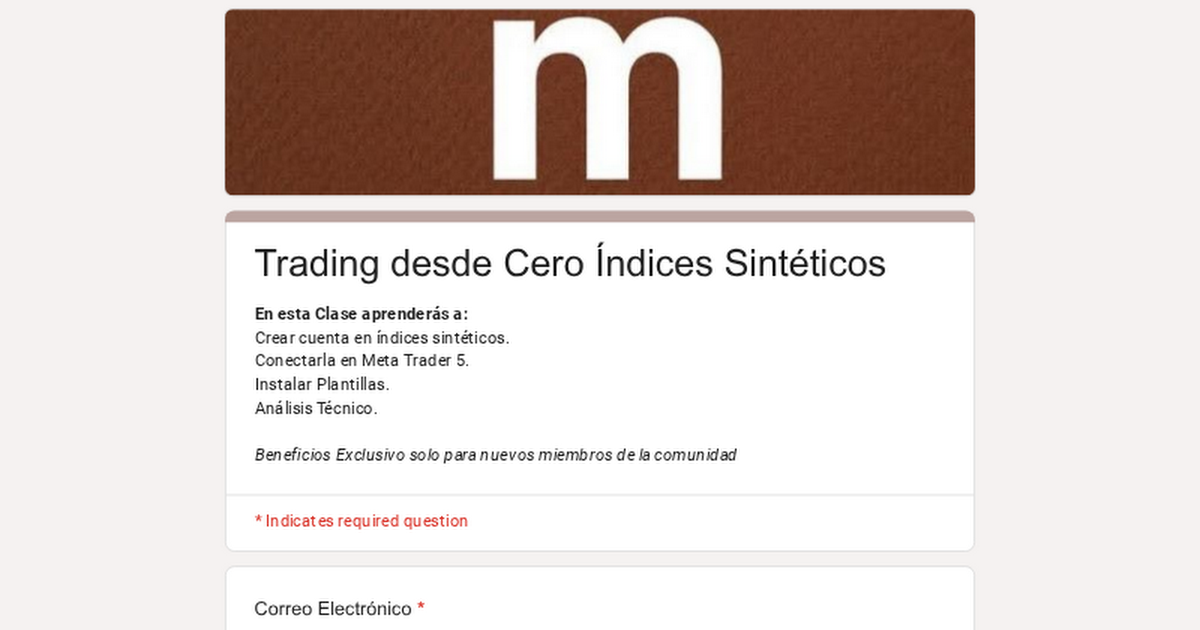 Trading desde Cero Índices Sintéticos