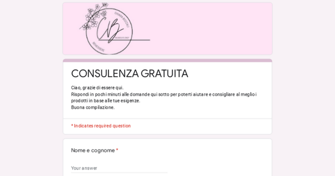 CONSULENZA GRATUITA