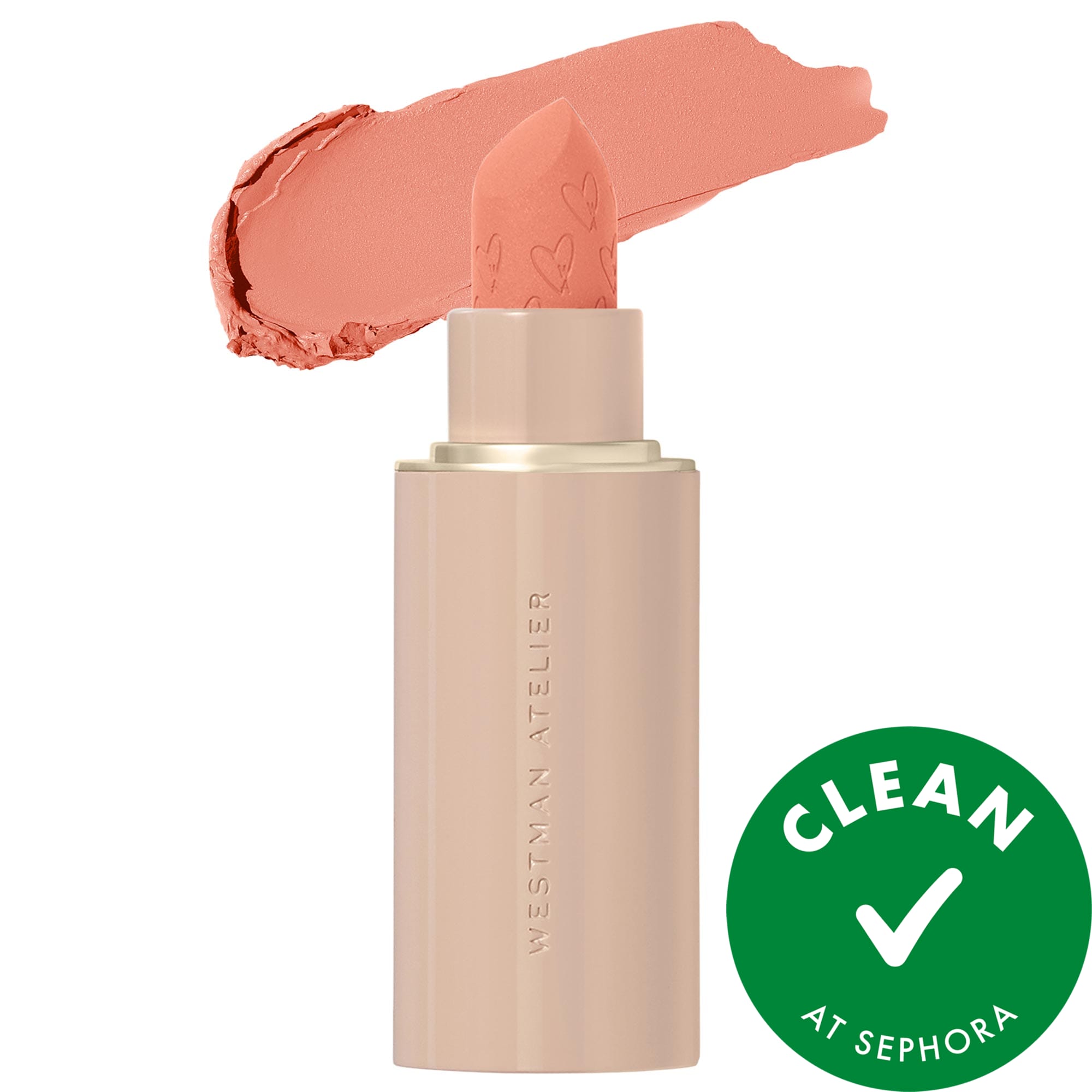 Westman Atelier Lip Suede Hydrating Matte Lipstick with Hyaluronic Acid Läcker 0.134 oz