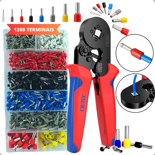 131 - Alicate Crimpador + 1200 terminais