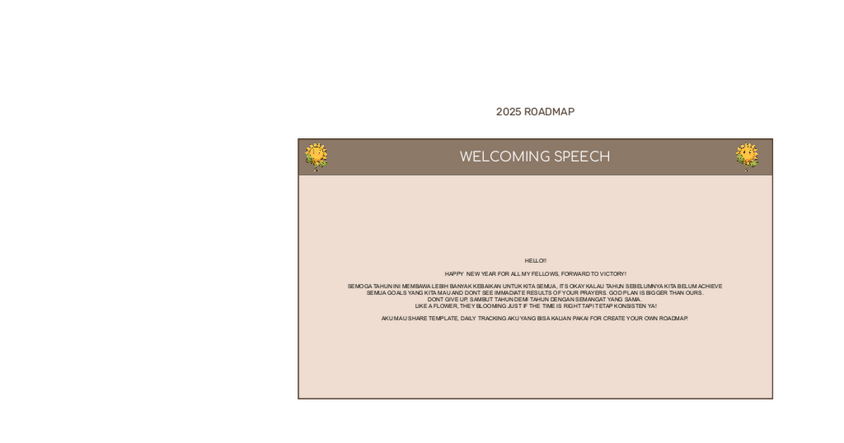 Template Daily Tracking