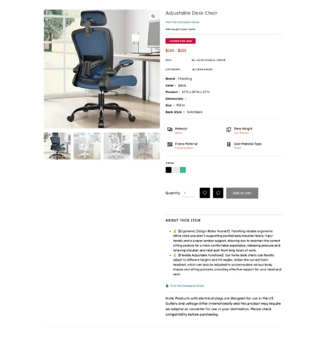 Amazon-Style Product Demo Two