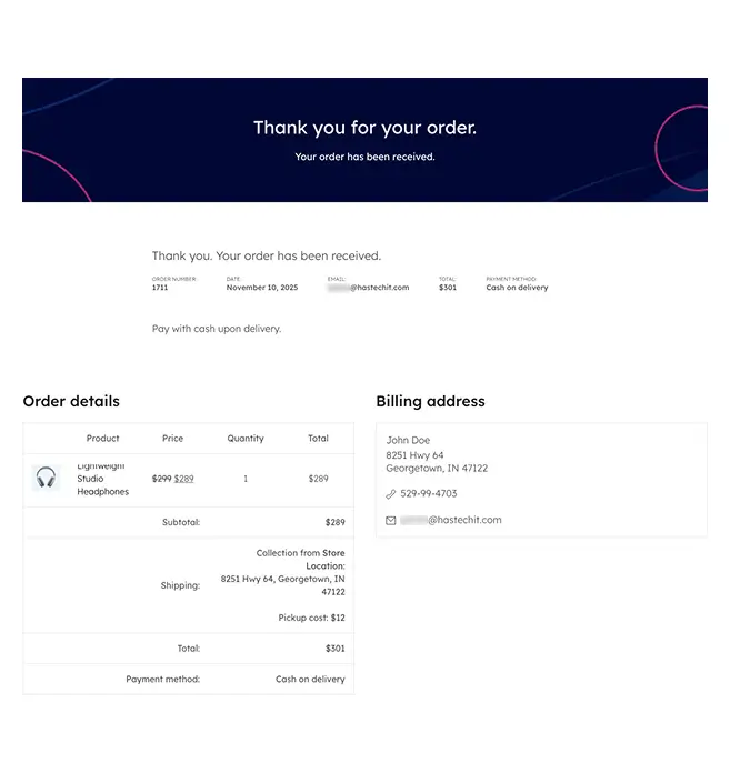 Thank You Page – Gradient Elegance Layout