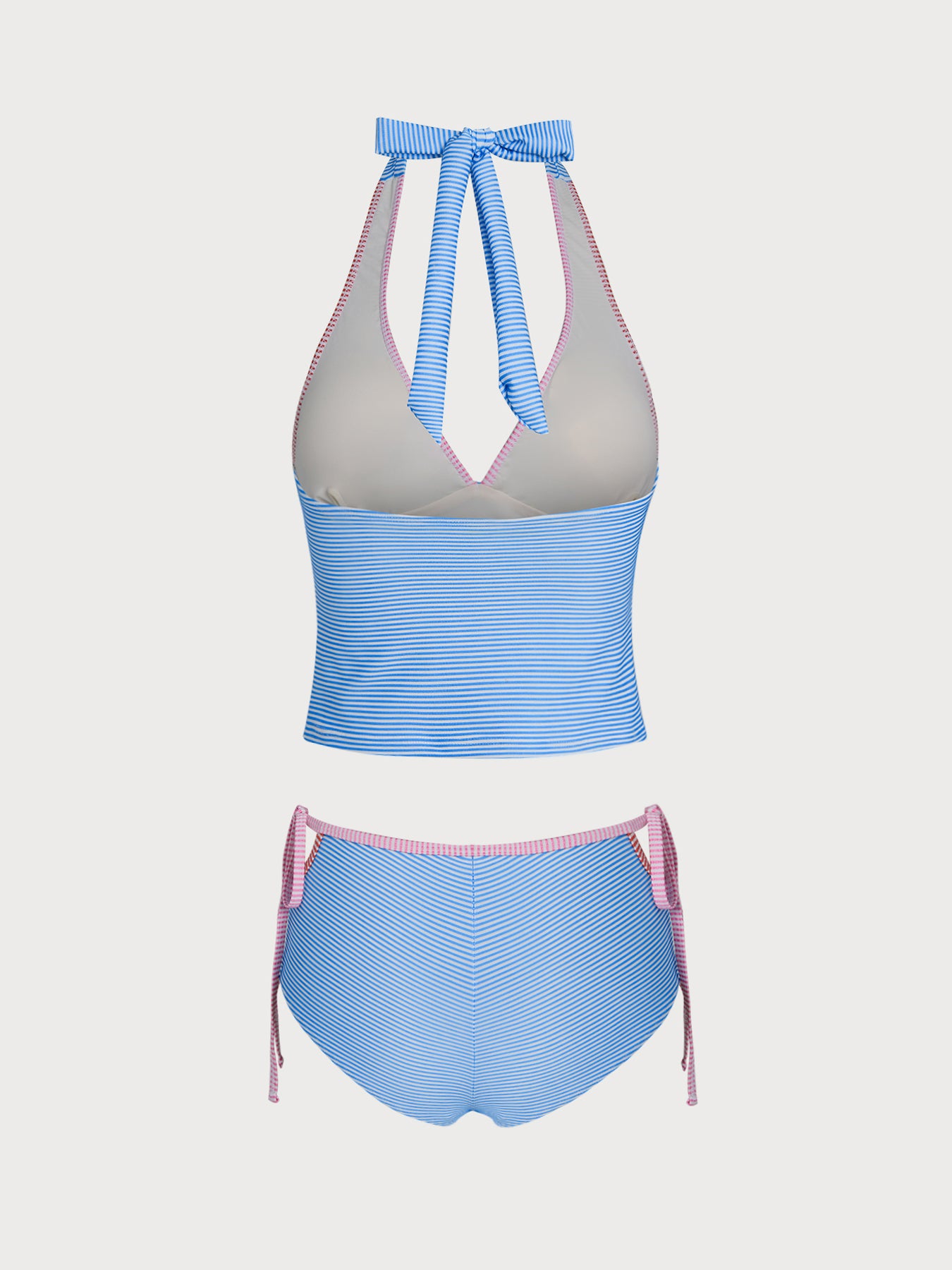 Women's Knitted Polyester Tankini Set Tankinis - SAMIOLSWIM