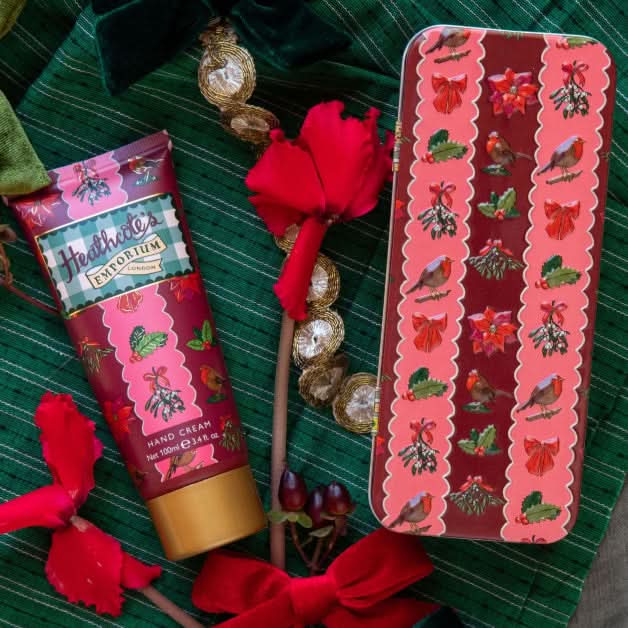 Heathcote & Ivory Festive Hand Cream Tin
